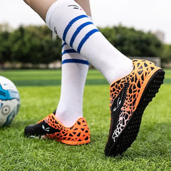 2023 Hot Sale Trend Kids Unisex Anti-slip Sports Cleat Soccer Shoes Training Football Soccer Shoes Fashion Football Shoes
