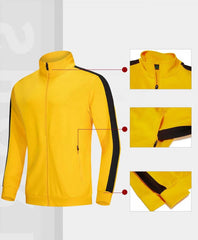 2024 Wholesale Custom logo Unisex Tracksuits Blank Soccer Track Uniforms Suits Casual Half-zip Jacket and Pants Me