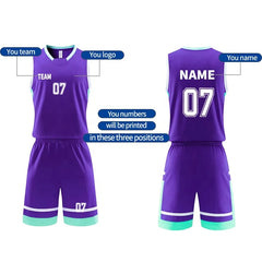 Hot Sale USA Custom Basketball Teams Sublimated Printing Shirt Vests Clothes Wear Jersey Quick Dry Breathable Basketball Wear
