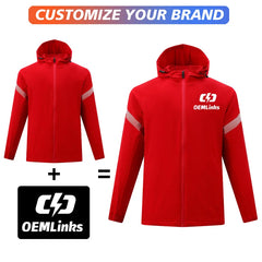 Unisex Quick Dry Soccer Tracksuit Custom Full Zip Jacket for Sport Training OEM Service with Name Printing for Football Teams