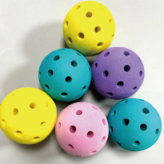 Factory Wholesale Custom Indoor Soft Quiet Balls Hollow Silent Pickleball Balls for Pickleball Practice