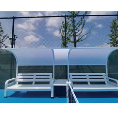 Factory Custom White Tennis Court Chair Tennis Court Benches Tennis Outdoor Equipment