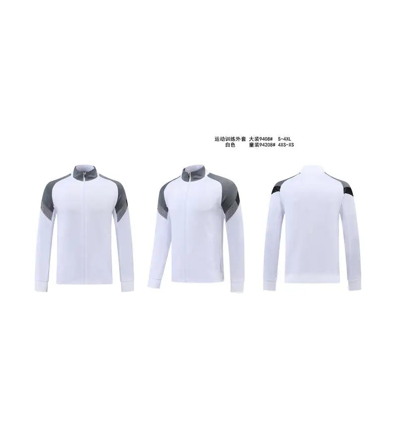 Custom Unisex Quick  Soccer  Football Jacket Quality Top Style Training Zip Tracksuit Set Sport Jacket