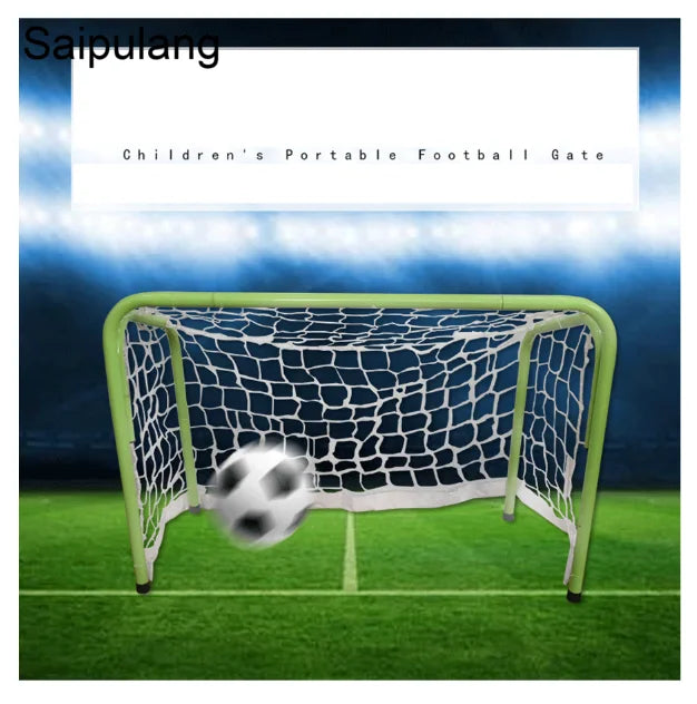 Metal Soccer Goal Post Professional Football Net Aluminum Training Shooting Gate