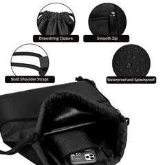 Top Quality Custom Heavy Duty Lightweight Travel Sport Basketball String Bag Waterproof Drawstring Backpack