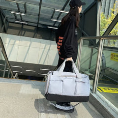 2022 Hot Selling Customized Logo Large Duffle Bags Gym Women Waterproof Sports Travel Bag