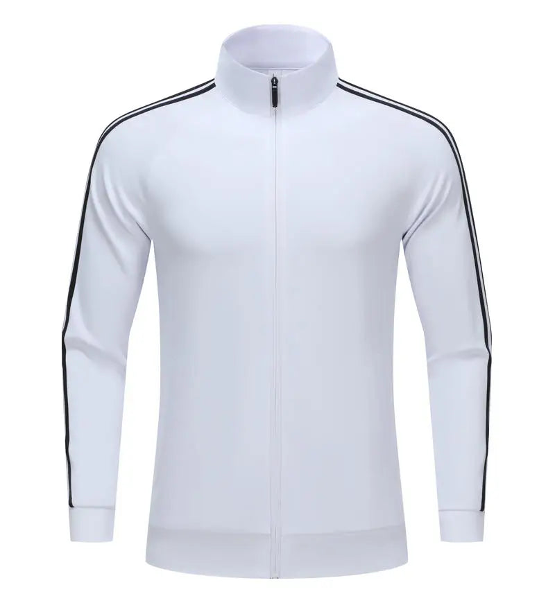 Unisex Quick Dry Soccer Tracksuit Jacket Custom Full Zip Football Wear with OEM Service Includes Name Printing Team Inclusion