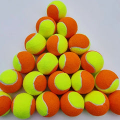 Dual-Color Training Tennis Balls for Adults Kids-High Elasticity 2.5" Diameter 1.15m Bounce Durable Portable Sports Balls