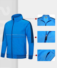 Custom Cheap Prices Long Sleeve Breathable Men Tracksuit Soccer Training Uniforms Football Club Soccer Zip Tracksuit