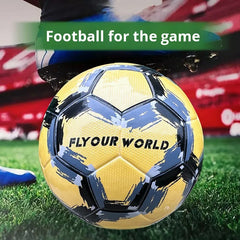 Wholesale Adult Training & Competition Soccer Ball Thickened Wear-Resistant PU Leather Size 5 for Outdoor Cross-Border Use