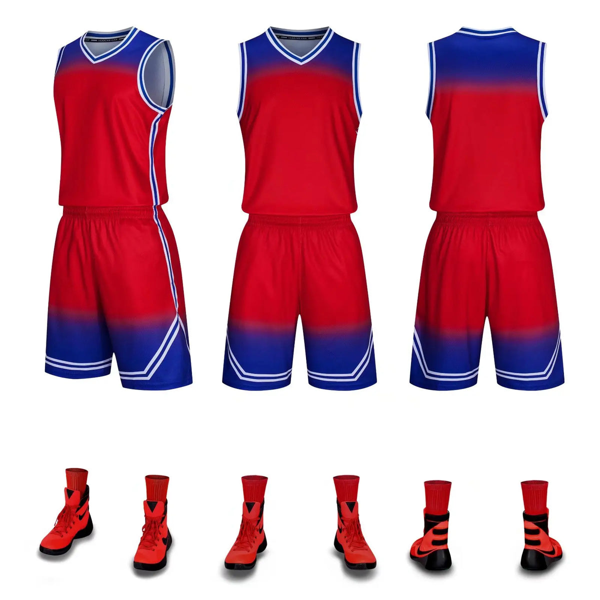 Sublimation Digital Printing Custom Basketball Jersey Uniform Design