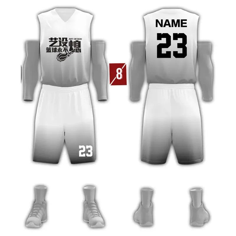 Wholesale Custom Sublimation Basketball Jersey Quick Dry  Suit Basketball Wear Shirts and Shorts Basketball Uniforms