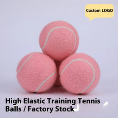 Professional High Elasticity Resistance Training Tennis Balls 2.5\" Durable Balls 1.45m Elastic Beginner Pink Sports Application