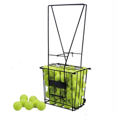 Custom Metal Steel Tennis Ball Picker Collector Tennis Ball Hooper Foldable Tennis Ball Basket