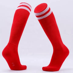Wholesale Polyester Sport Breathable Compression Colorful Long Anti Slip Men'S Football Socks