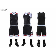 Sublimation Sky Blue Red Color Short Sleeve Basketball Jersey Uniform Set Design