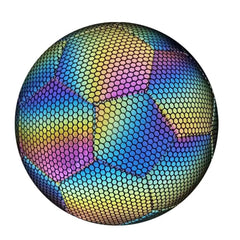 "Glowing Orange PVC Soccer Ball Size 5 Luminous Fluorescent Cool Luminous Training Football Machine Sewing"