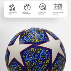 Size 5 Rebounder PVC Soccer Ball for Adult Students for Competition Training Exams Football Games