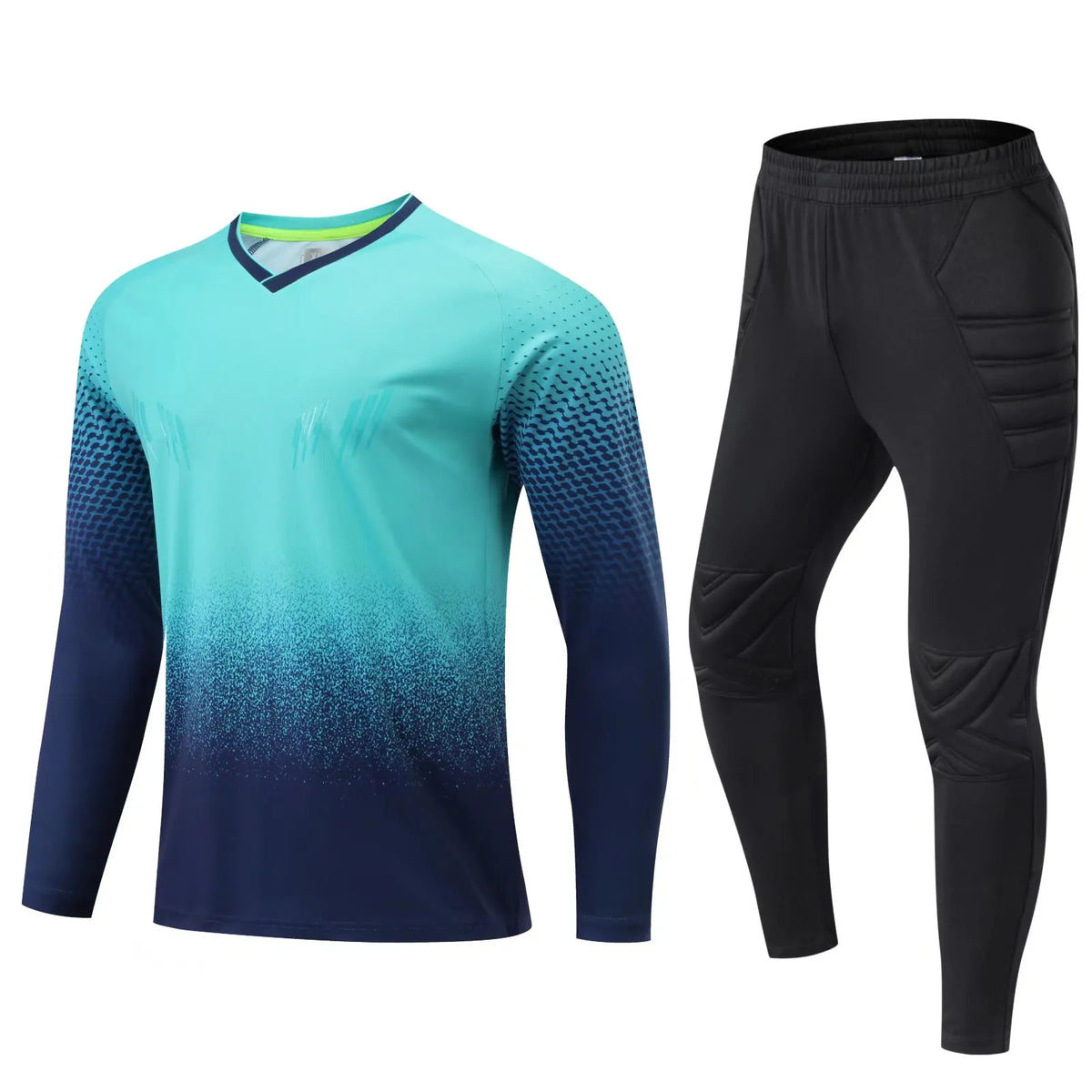 Men Soccer Goalkeeper Jersey Set Survetement Football Training Suits Sponge protection Goalkeeper Kit Uniform