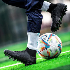 Soccer Boots Soccer Shoes Anti Training Outdoor Football Boots High Ankle Shoes American Football Shoes