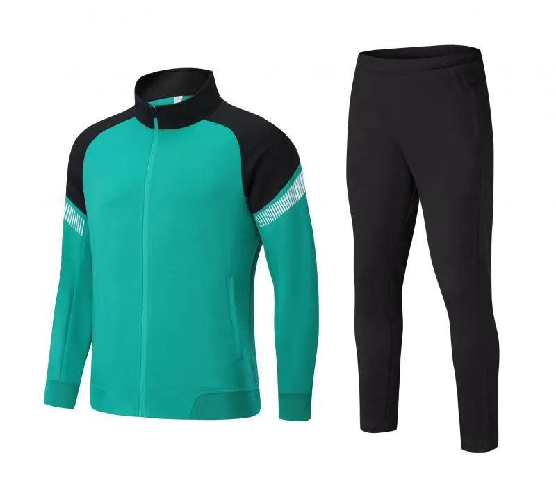 Hot Sale Custom Training Gym Track Suit Custom Wholesale Training Gym Track Suits Soccer Zip Tracksuit Men Sweatsuit