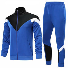 Wholesale New Design Polyester Soccer Jacket Club Team Logo Sport Soccer Tracksuit Wear Set