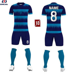 Customize Top Quality Soccer Uniformes Sublimated Soccer Uniform Suit for Men and Kids