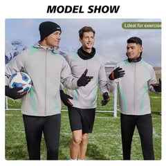 Custom Unisex Quick Dry Soccer  Football Jacket Quality Top Style Training Zip Tracksuit Set