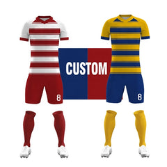 2022 Wholesale Design Sublimation Sports Soccer Team Jerseys Uniform Set Custom Club Logo Football Jersey