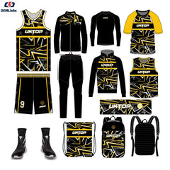 Custom Basketball Jersey Low MOQ Team Set Suit Basketball Wear Shirts and Shorts Basketball Uniforms