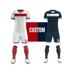 Promotion Men Football Jersey Wholesale Sublimation Youth Soccer Uniforms Sets