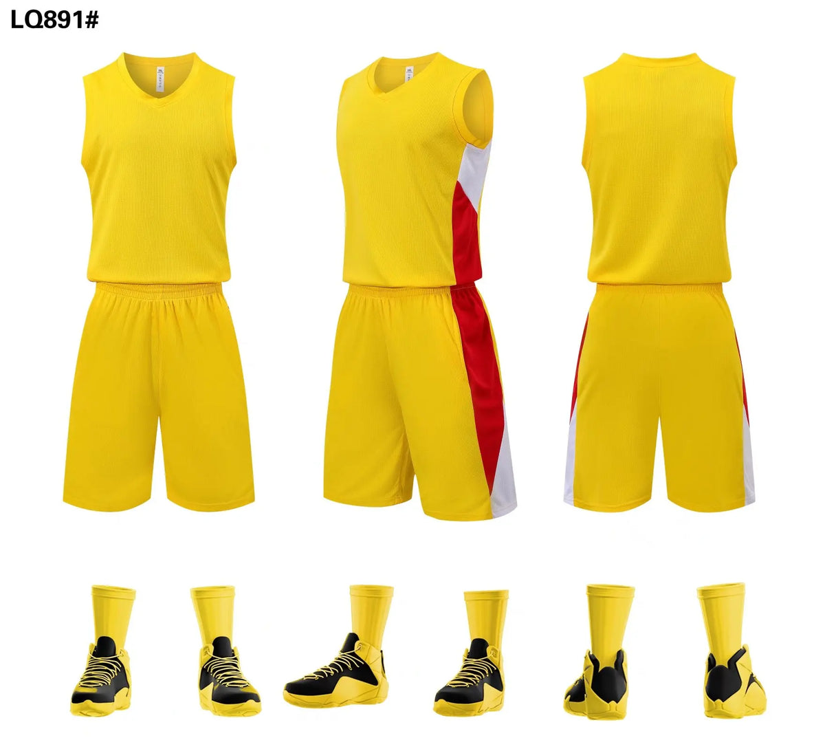 Top Quality Basketball Set Custom Men's Basketball Uniforms