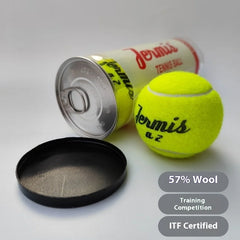 3pcs/roll Competition-level Tennis Balls 57% Wool Barrel Vacuum-Sealed Top-Level Training for Sport ITF-Certified 1.49m Rebounce