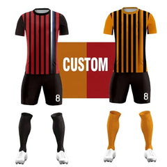 Mens Custom Football Jerseys Design Shirts Youth Uniforms Football Kit Soccer Jersey Wholesale