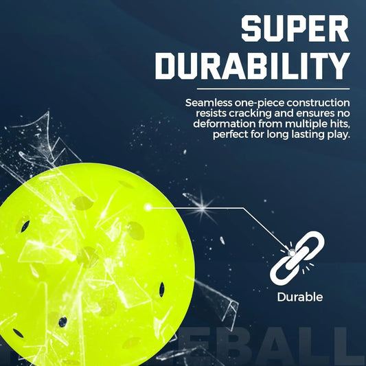 Oem Pickleball Ball Outdoor Hybrid Pickleball Balls Rotational Pickleball Ball H-40