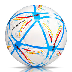 Custom Size 5 WorldCup Soccer Ball Wear-Resistant PVC with Explosion-Proof TPU for Adult & Youth Players