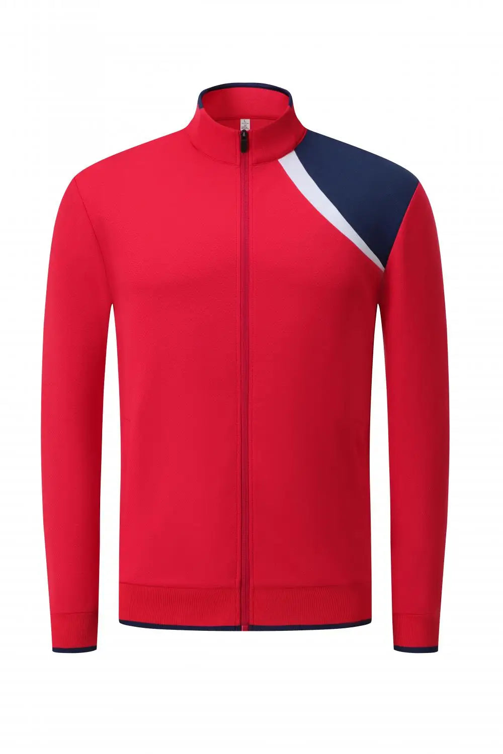 Custom Sublimated Printing Football Zip Jacket Shirt Wear Uniform Team Jersey Set Soccer Training Tracksuit