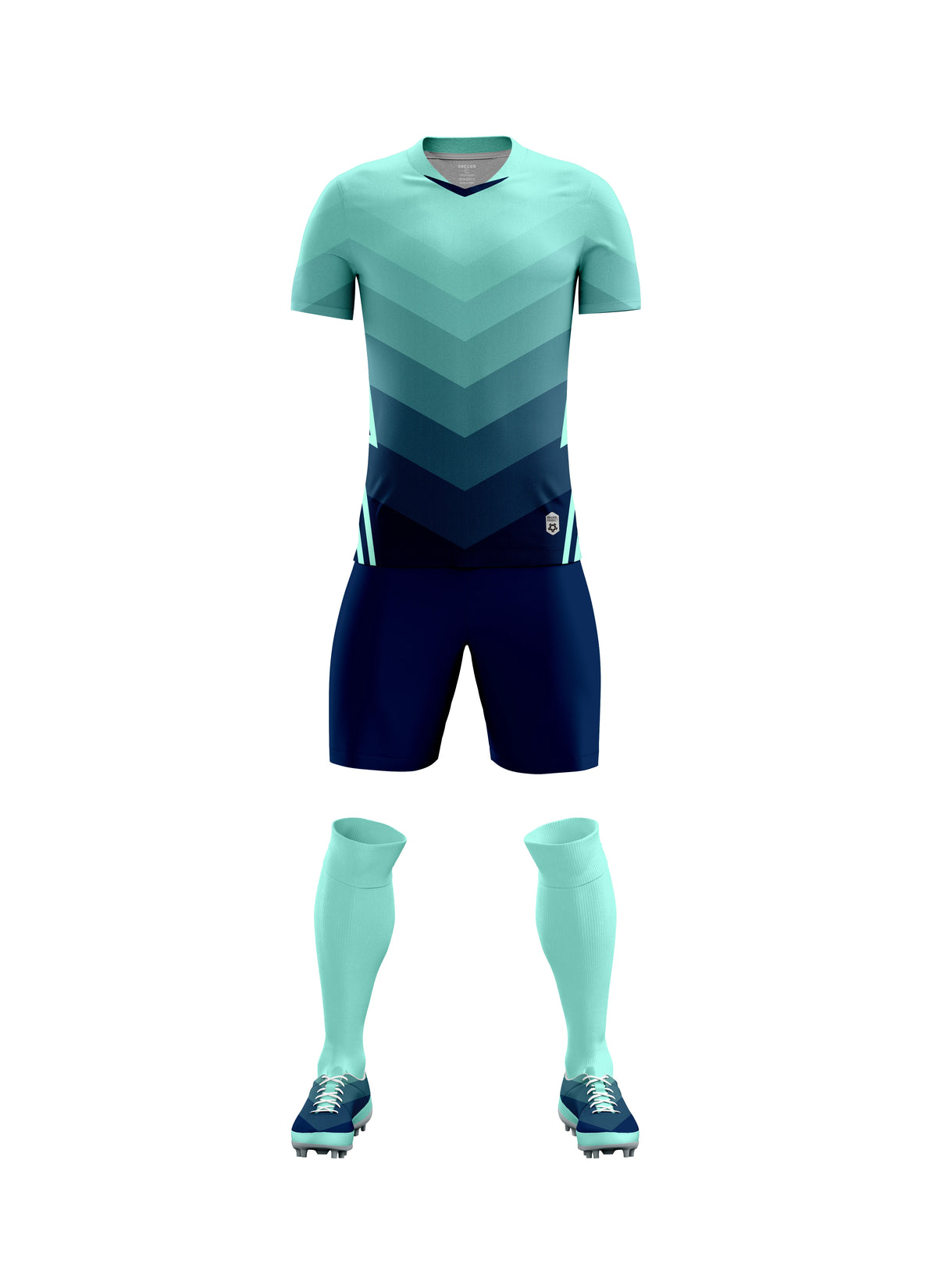 Wholesale Hot Sales Football Set Football Clothes Team Jersey American Football Wear 100% Polyester Men Soccer Sets in Any Color