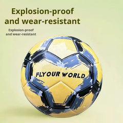 Wholesale Adult Training & Competition Soccer Ball Thickened Wear-Resistant PU Leather Size 5 for Outdoor Cross-Border Use