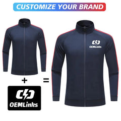 Unisex Quick Dry Soccer Tracksuit Jacket Custom Full Zip Football Wear with OEM Service Includes Name Printing Team Inclusion