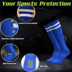 Wholesale Polyester Sport Breathable Compression Colorful Long Anti Slip Men'S Football Socks