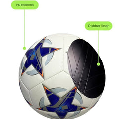 School-Recommended Size 5 Leather Soccer Ball Special Manufacturer Wholesale PU Machine-Sewn Football PVC for Student Training