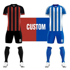 Personal Custom Soccer Jersey Fully Sublimation Printing Red and Yellow Soccer Jersey Set