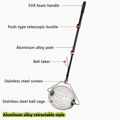 Wholesale Tennis Ball Hopper Pick up Tennis Ball Picker Tennis Ball Collector