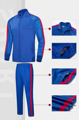 Custom Soccer Tracksuit Jacket Sport Training Zip Tracksuit Quick Dry Unisex Set Football Jacket Football Wear Full Zip