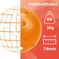 Usapa Pickleball Balls Competition Pickleball Ball Orange Outdoor Pickleball Balls