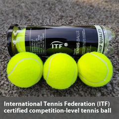 3pcs/roll Competition-level Tennis Balls 45% Wool Barrel Vacuum-Sealed Top-Level Training for Sport ITF-Certified 1.49m Rebounce