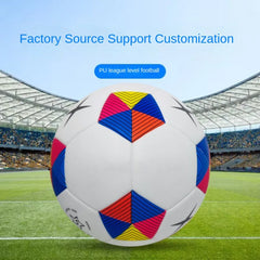 Custom Professional Competition No. 5 Soccer Ball Adult Youth PVC Hot Bonding Football Wear-Resistant Waterproof Material