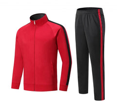 Custom Soccer Zip Tracksuit Jacket Sport Training Tracksuit Hot Sale Quick Dry Men Set Football Jacket